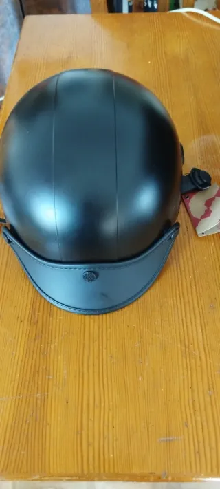 Casco Moto Abierto Negro Talla M