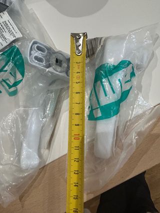 Manilla puerta aluminio blanca - Pareja