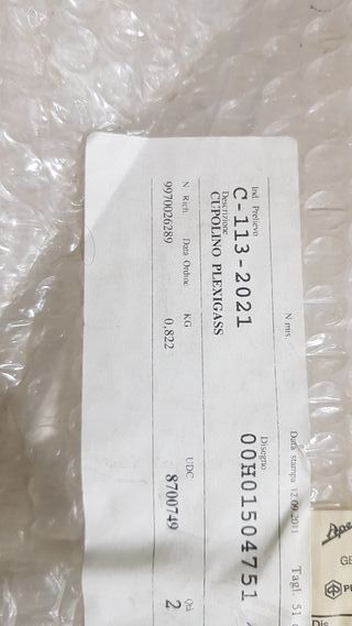 CUPULA ORIGINAL DERBI GPR 50 Y 125 AÑO 2004 A 2008