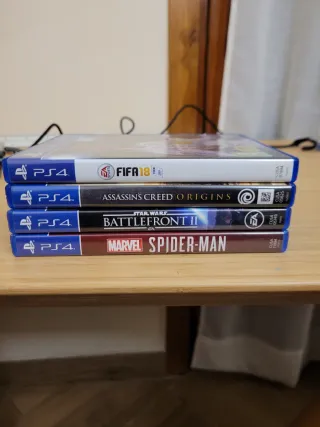 Ps4 Slim + 2 Mandos + Pack Juegos