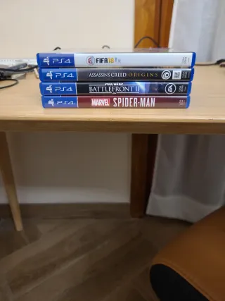 Ps4 Slim + 2 Mandos + Pack Juegos