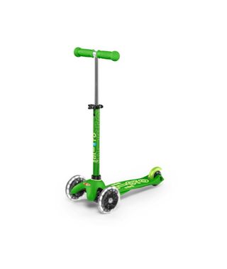 Patinete Micro 3 Ruedas Verde con Luces Mini delux