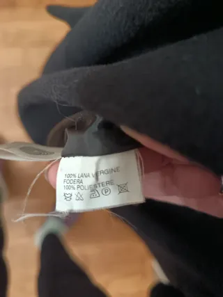 Cappotto donna lana nero con pelliccia
