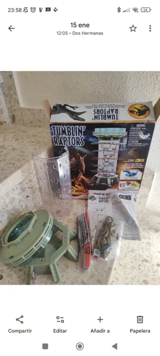 Juego Jurassic World Tumblin Raptors