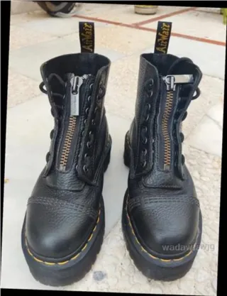 Botas Dr. Martens Talla 37 Cremallera Negra