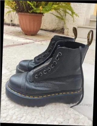 Botas Dr. Martens Talla 37 Cremallera Negra