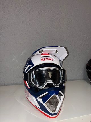 Casco de moto KENNY con gafas