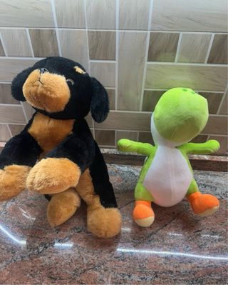 Peluche cane e Yoshi