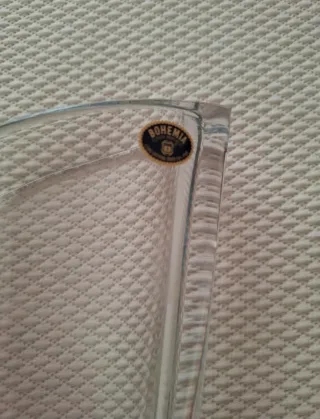 Vaso Bohemia trasparente altezza 23cm