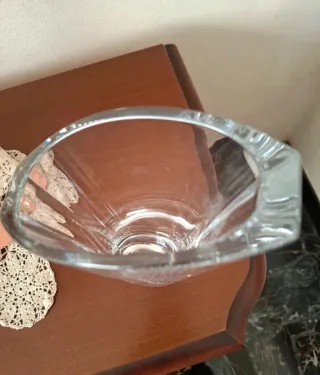 Vaso Bohemia trasparente altezza 23cm