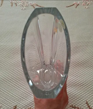 Vaso Bohemia trasparente altezza 23cm