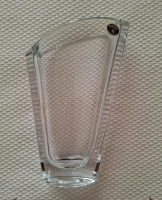 Vaso Bohemia trasparente altezza 23cm