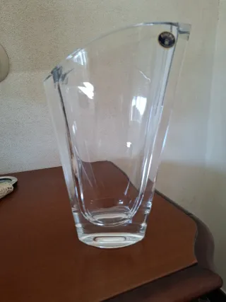 Vaso Bohemia trasparente altezza 23cm