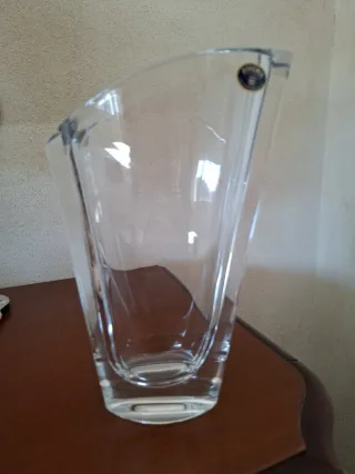 Vaso Bohemia trasparente altezza 23cm