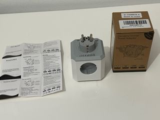 Adaptador de viaje universal multi-enchufe