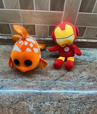 Peluche Pesce Rosso e Iron Man