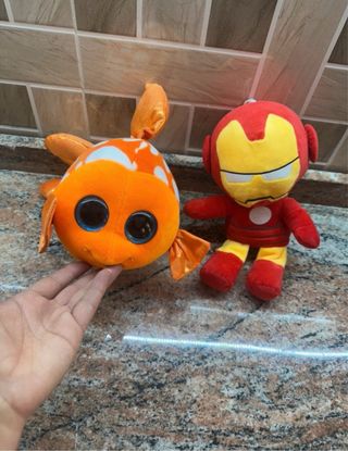Peluche Pesce Rosso e Iron Man
