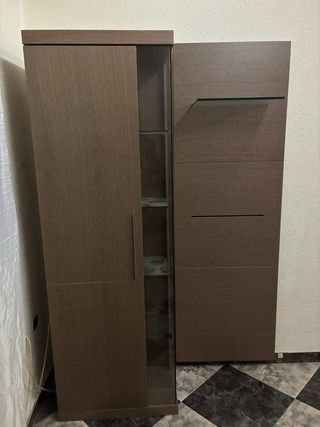 Conjunto Mueble Salón + Vitrina + Mesa