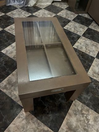 Conjunto Mueble Salón + Vitrina + Mesa