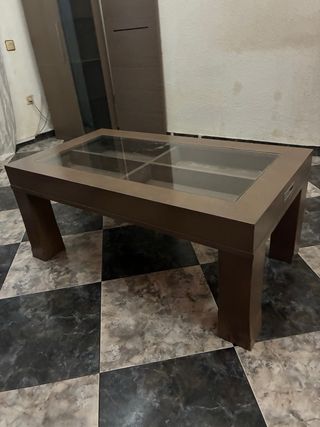 Conjunto Mueble Salón + Vitrina + Mesa