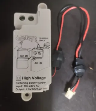 Fuente Alimentación Visonic 7.5V DC
