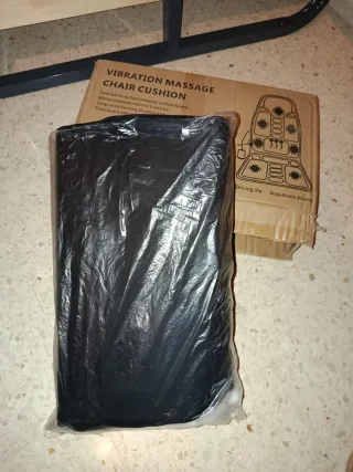 Cojín Masajeador Vibración Negro