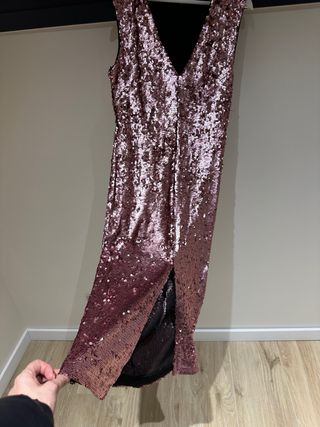 Vestido lentejuelas rosa