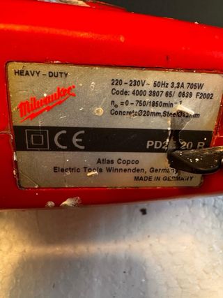 Taladro Percutor Milwaukee Heavy Duty