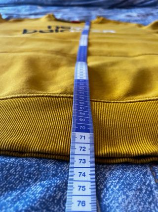 Sudadera New Balance Amarilla Mostaza Talla XL