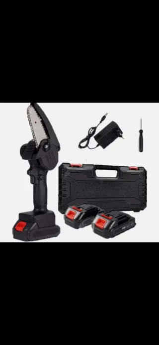 Mini motosega elettrica con 2 batterie