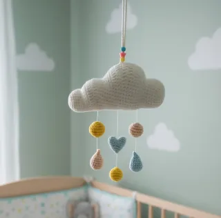 Móvil de nube para cuna