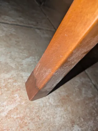 Mesa de comedor extensible de madera