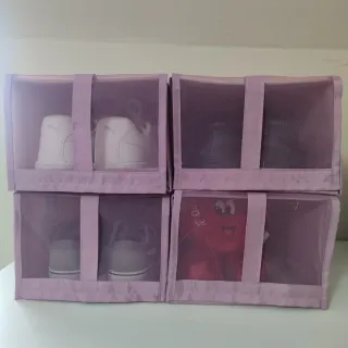 Cajas de tela para almacenaje con cremallera