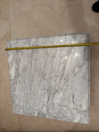 2 Tavoli da centro in marmo e legno beige