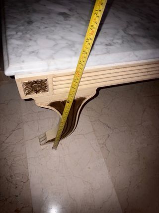 2 Tavoli da centro in marmo e legno beige