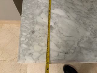 2 Tavoli da centro in marmo e legno beige