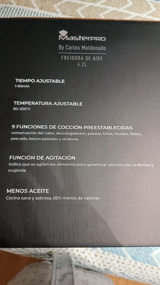 Freidora de Aire MasterPRO 4.2L