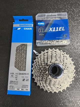 Cassete Shimano Ultegra HG800 11v + Correntes