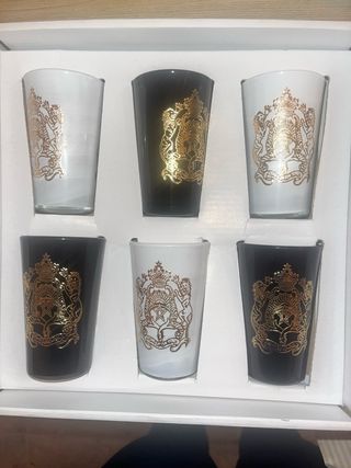Vasos Marroquíes de Cristal para te