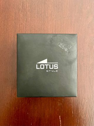 Bracciale Lotus Style Pelle Blu Acciaio Uomo