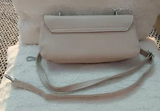 Bolso de mano beige