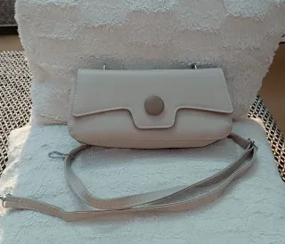Bolso de mano beige