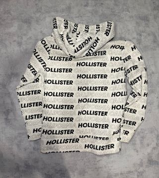 Sudadera Hollister Blanca y Negra
