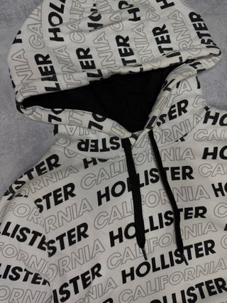 Sudadera Hollister Blanca y Negra