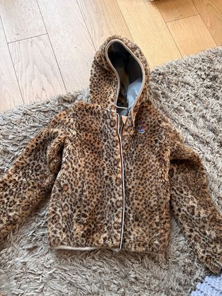 Piumino K-Way leopardato