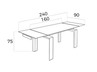 Tavolo allungabile Hyper Calligaris Marrone