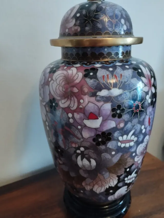 Jarrón Tibor Cloisonné 29cm