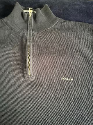 GANT Sweatshirt Gola Alta Azul Marinho