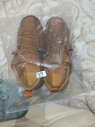 Zapatos de cuero marrón mujer talla 37