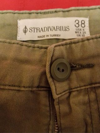 Pantalón cargo crop verde